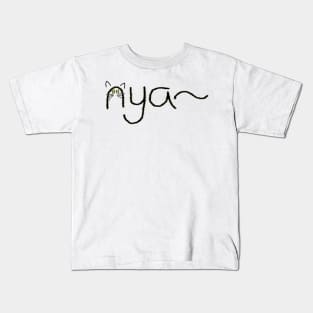 nya~ Kids T-Shirt